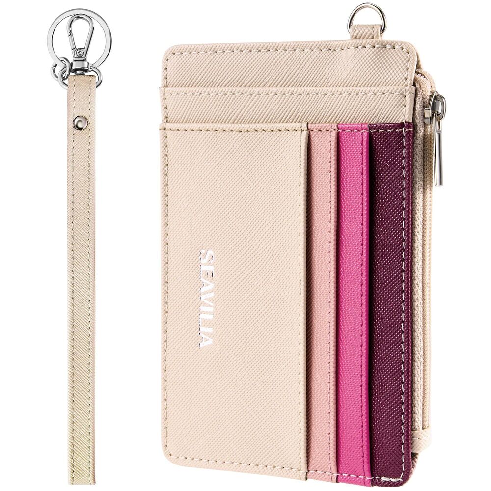 6727 Small Wallet Slim Wristlet Keychain Wallets RFID Credit Card Holder